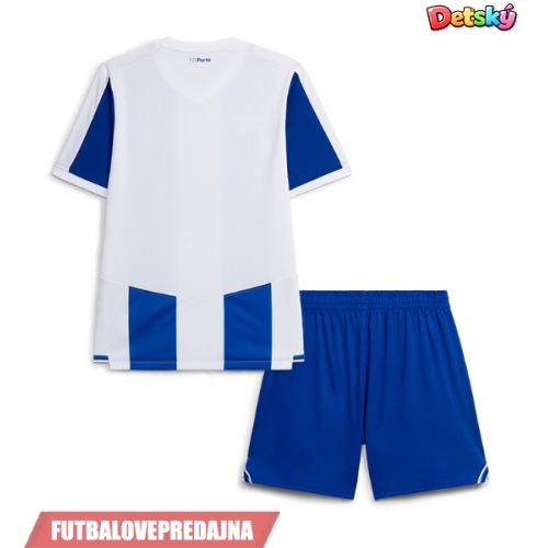 Lacne Dětský Futbalové dres Porto 2026-27 Krátky Rukáv - Domáci (+ trenírky)